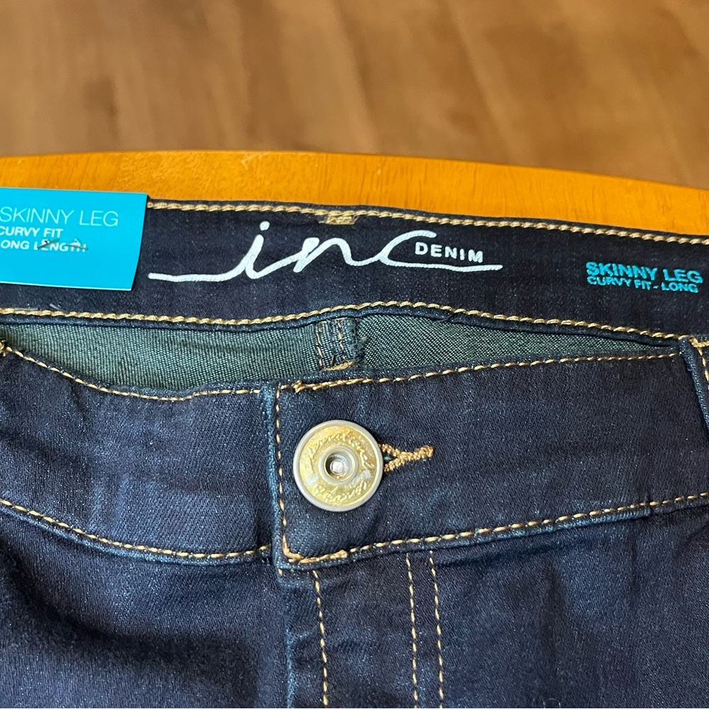 NWT INC International Concepts Women's Size 16L Curvy Fit Skinny Leg Jeans - Picture 8 of 13